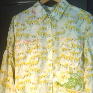 Johnny Was Yellowfield Cargo Shirt